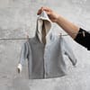 fleecejacke grau gefüttert